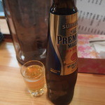 Shanhai Gyouzakan - 瓶ビールはプレモルの小瓶