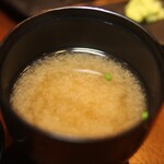 神楽坂 鉄板焼 向日葵 - 味噌汁