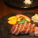 神楽坂 鉄板焼 向日葵 - サーロインステーキ