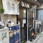 煮干そば 流。 - 暖簾が無ければ普通に通り過ぎてしまいそう（笑）