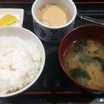 Yume ya - チキン南蛮定食（ご飯・味噌汁・茶碗蒸し・漬物）