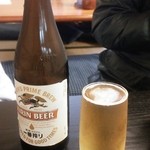 らぁ麺 飛鶏 - 瓶ビール４５０円(201501)