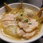 らぁ麺 飛鶏 - 鶏白湯そば濃厚バージョン７５０円、大盛１００円、全部のせ２５０円(201501)