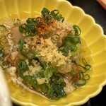 銀座 熊さわ - 煮浸しのつゆが美味しい