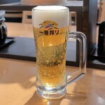 とんかつの藤 - 一番搾り生ビール