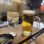 立呑み 千吉良屋 - MAYPYONの生ビール