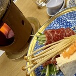 生地温泉　たなかや - 和牛のしゃぶしゃぶ