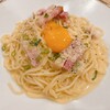 鎌倉パスタ - 厚切りベーコンのカルボナーラ 鎌倉風