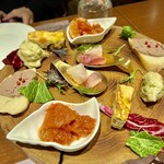 トラットリア テンポ ドーロ - 季節の伊豆食材を伊豆天城の檜皿に彩るイタリア郷土料理前菜