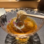 天ぷら北川 - 葛そうめん