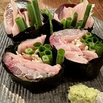 チュウノジョウ - 生サバとガリの海苔巻