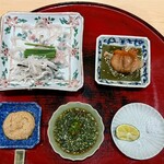 末冨 - 赤貝と河豚のお刺身