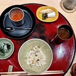 末冨 - 穴子ご飯 いくら 香の物 海苔