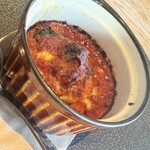 trattoria GALLIANO - 炙り白子と菜の花のオーブン焼き