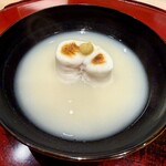 末冨 - 河豚の白子と蕪の糠白味噌椀