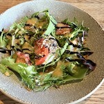 trattoria GALLIANO - ブッラータチーズとフルーツトマトのサラダ