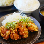 からやま - 料理写真:ねぎおろしからあげ定食 (￥1,023)