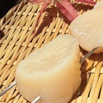 銀座 青天 - 帆立貝の磯辺焼き（オホーツク産）