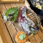 磯料理 辻 - 鮑の刺身　コリコリ食感と磯の味