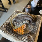 磯料理 辻 - 鮑の踊り焼きのスタート