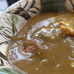 一久庵 - うどんを食べ終えたら、残ったカレーをカツ丼にオン‼︎ 背徳のカツカレー丼