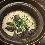 空乃庭 - 黒豚の釜飯でした。思ったよりもあっさりした味。