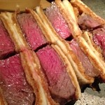 器楽亭 - 〆の牛カツサンド　ド迫力のウマさや！