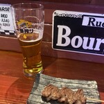 焼き鳥アポロ - ハツ　丸い管が見えますか？✨