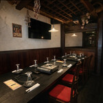 もつ鍋 えびす - 大人数での宴会では、仕切りも取り外して開催出来ます