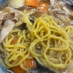 ラーメン大将 - 広東麺の麺をアップで