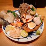 はまぐり料理 利他 - 貝刺し（はまぐり追加）