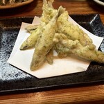 居酒屋 盛 - きびなごの天麩羅です。