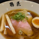 麺工房 鶏匠 - 赤ワイン仕立て 丸鶏 醤油そば(¥1,000)