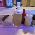 中華そば サンちゃん - 卓上調味料