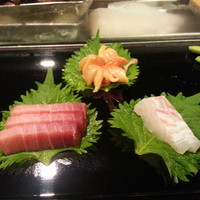 ささだ河庄 - 中トロ、赤貝、鯛