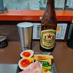 鶏paitan 心麦 - 赤星とツマミトッピング（２種購入）