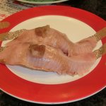 金沢まいもん寿司 - 砂ズリ（寒ブリのトロ部分）・・・メチャ美味い