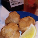 たちのみや - 絶品唐揚げハーフ￥350もボリュームすごいw