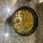 すし辰の立ち食い - あおさ汁