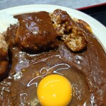 ほびーい喫茶店 - ハンバーグ断面