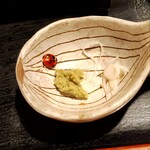 蕎麦茶屋 和久 - 薬味を狙う！てんとう虫（笑）