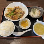 中華料理 灯華 - 回鍋肉　豚肉の甘みそ炒め定食