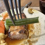 グリル かみさと - 【2026.2.7(土)】姫豚厚切りポークステーキのインゲン豆