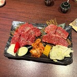 焼肉きたじま - 和牛上ハラミと和牛ブリスケの厚切りです(o^^o)