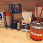 とんこつらぁ麺 松もと - 卓上グッズ♪
