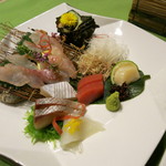 竹と茶香の宿 樋口 - アオハタをメインに刺し盛り