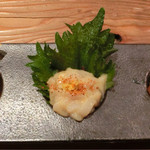 原始焼 まる秀 - 選べる珍味盛り合わせ（お店にお任せ３品）840円。