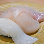 回し寿司 活 活美登利 - 今日イチｯｯｯ‼️(⁠✷⁠‿⁠✷⁠)
“塩レモン 3貫”…
烏賊，活きホタテ，鯛