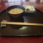 虎屋 壺中庵 - 蛤の雑炊と香の物