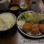 清水屋 - 1月15日昼　ホタテフライ定食byアライグマのニコちゃん好き